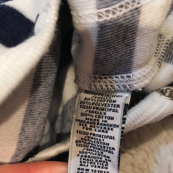 Taille “T. Zero” Velour Footsie Pajamas Size 0-1M - Picture 5 of 5